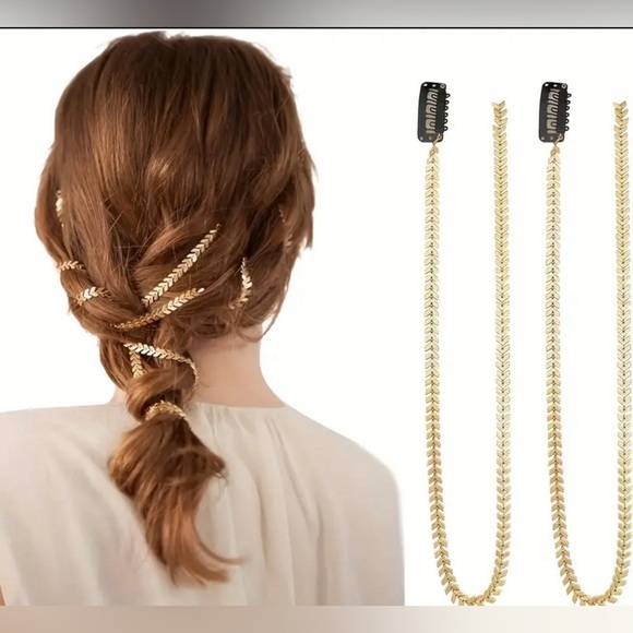 Luxury Wheat Chain bread Gold Hair Chain New ✨✨ - Picture 6 of 6